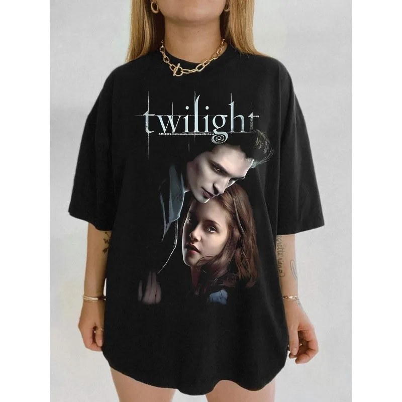 Retro Twilight T-shirt, Twilight Fans Pay Tribute To Women's T-shirt, Summer New Unisex Casual Fashion T-shirt