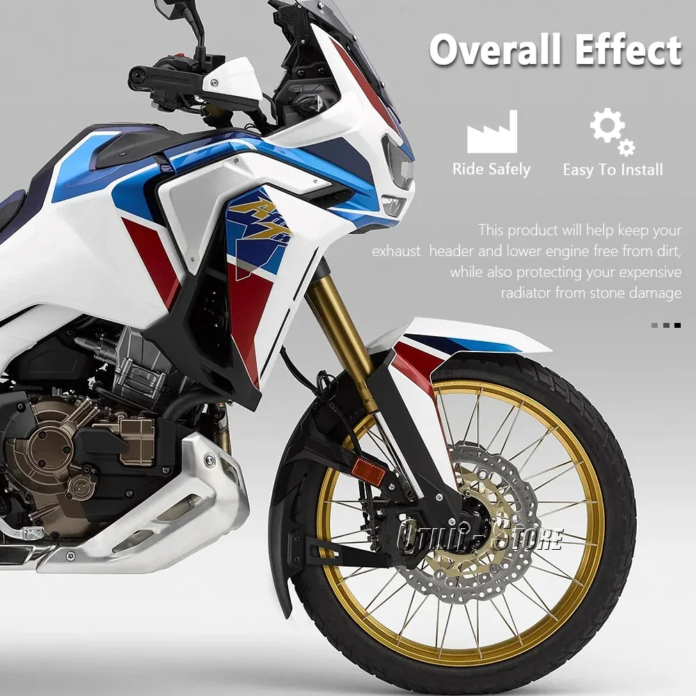 혼다 CRF1100L CRF 1100 아프리카 트윈 어드벤처 스포츠 2020-2023 CRF1000L 아프리카 트윈오토바이 프론트 펜더 머드 가드 가드