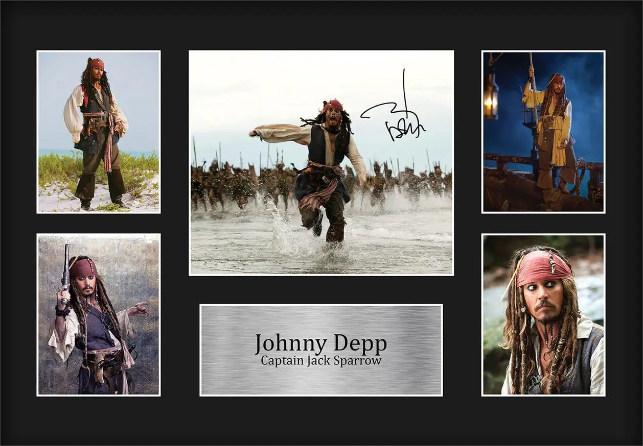 Johnny Depp Signed Art Picture Print, Silk Poster, Home Wall Decor