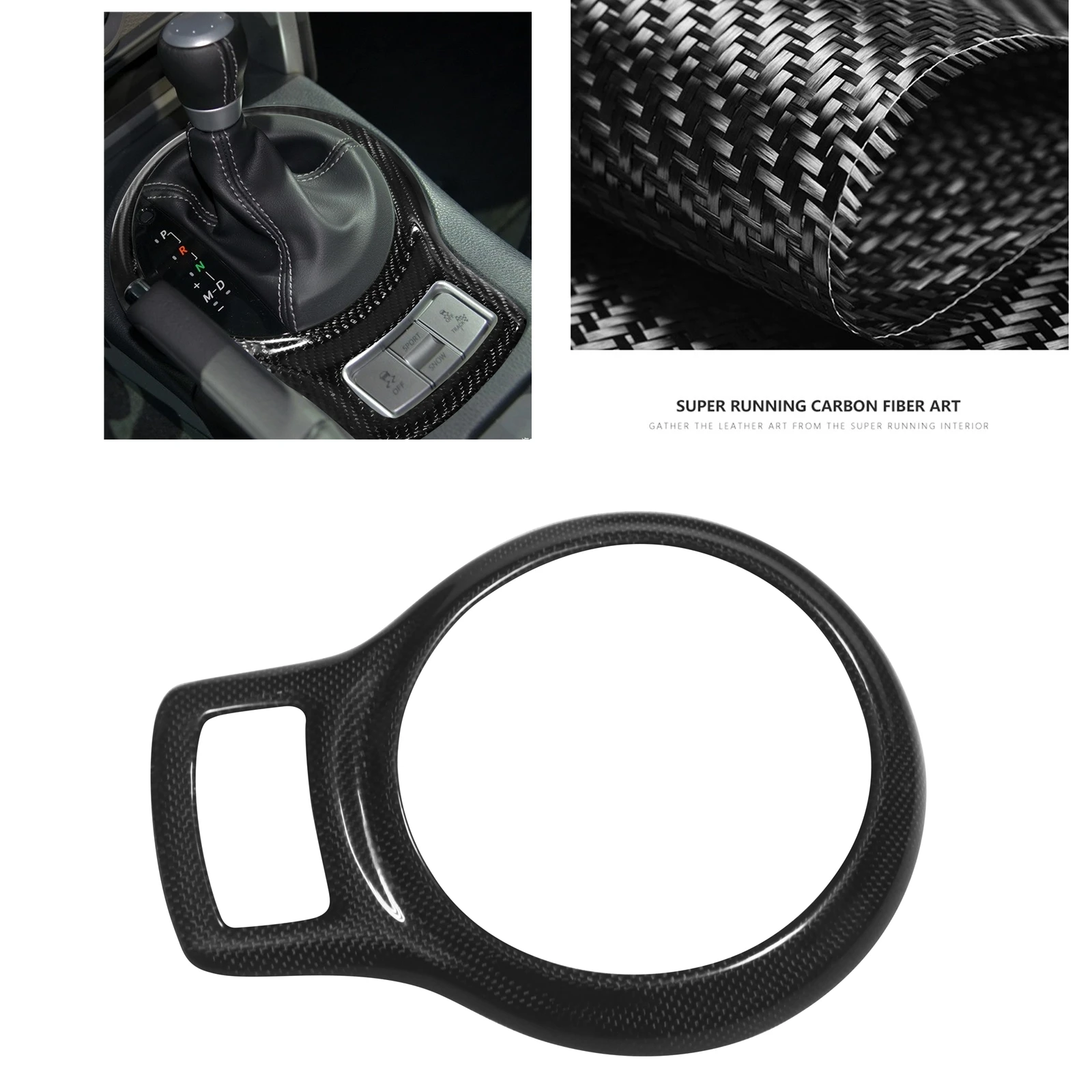 

Carbon Fiber Car Gear Shift Box Panel Sticker Trim Center Board Console Frame Cover For Toyota GT86 Subaru BRZ 2012-2020