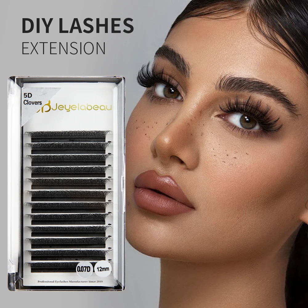 JB Jeyelabeau New Cilios 5D Eyelashes Extension 6D 8D W Shaped Eyelash Extensions C/D/L/M Fake Bloom Lashes Premade Volume Fans