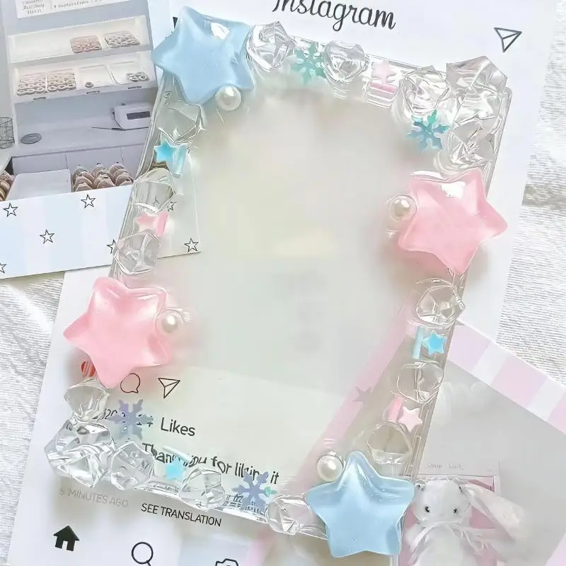 3-Zoll-Fotorahmen, kreativer Kartenständer & Fotokartenhalter. Idol-Foto-Schutzhülle für Schüler-Buskarten – Detail 5