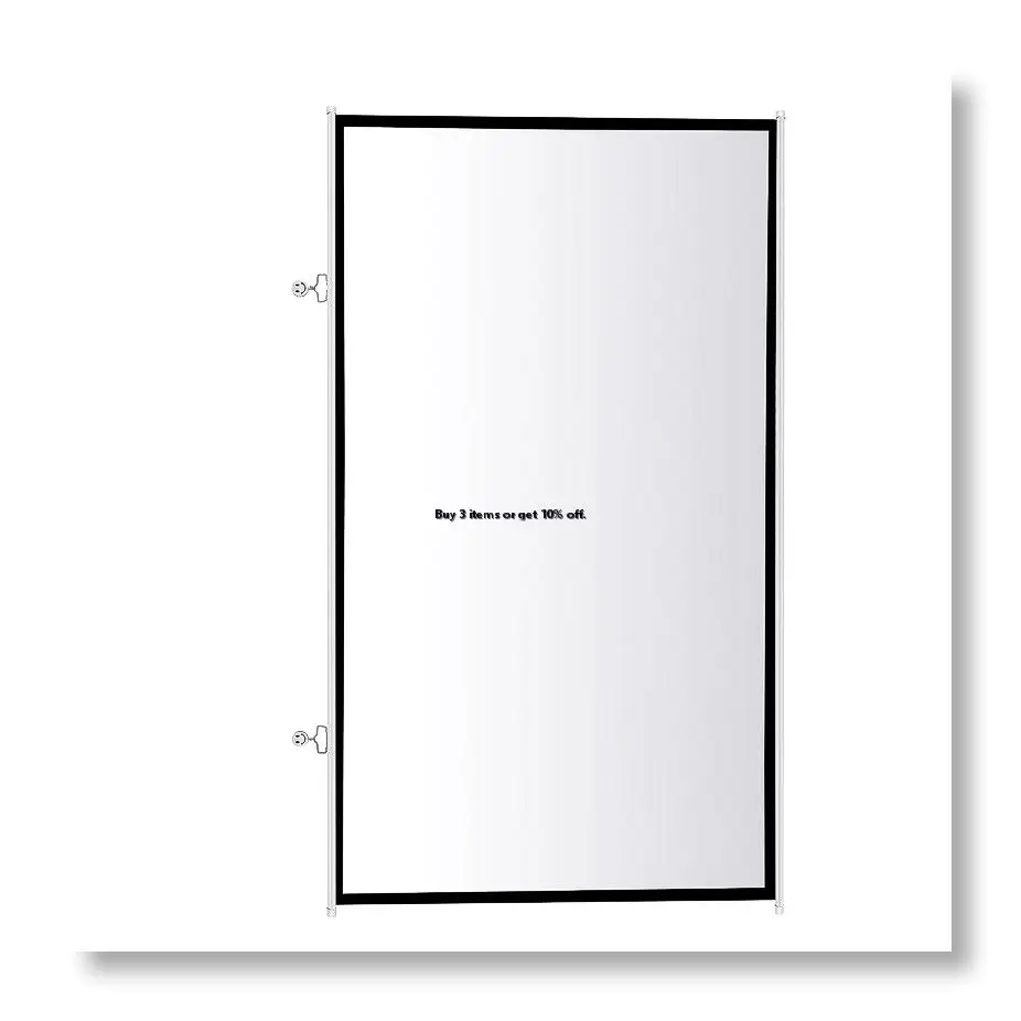 ✱Portable Projector Screen for Home Theater Outdoor HD White Foldable Anti-Crease (72Inch)