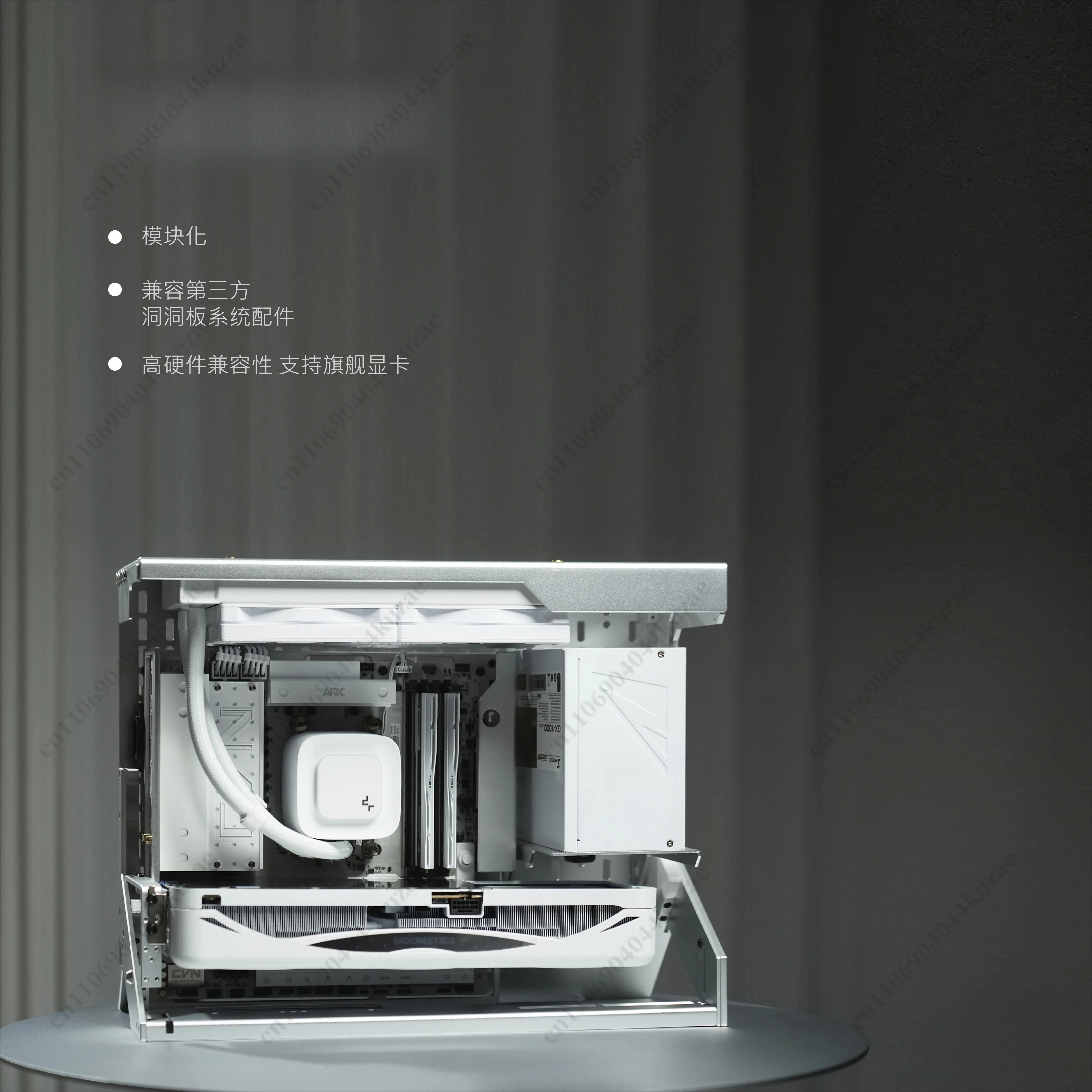 MATX Open Frame Computer Case, Compatible with ATX and ITX Mainboards, Open Air PC Test Bench