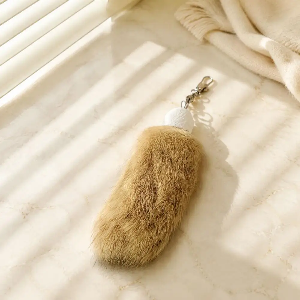 Durable Cat Teasing Stick Refill Faux Fur Cat Tail Toy Realistic Plush Hunting Teaser Indoor Playstick Accessory with for Cats