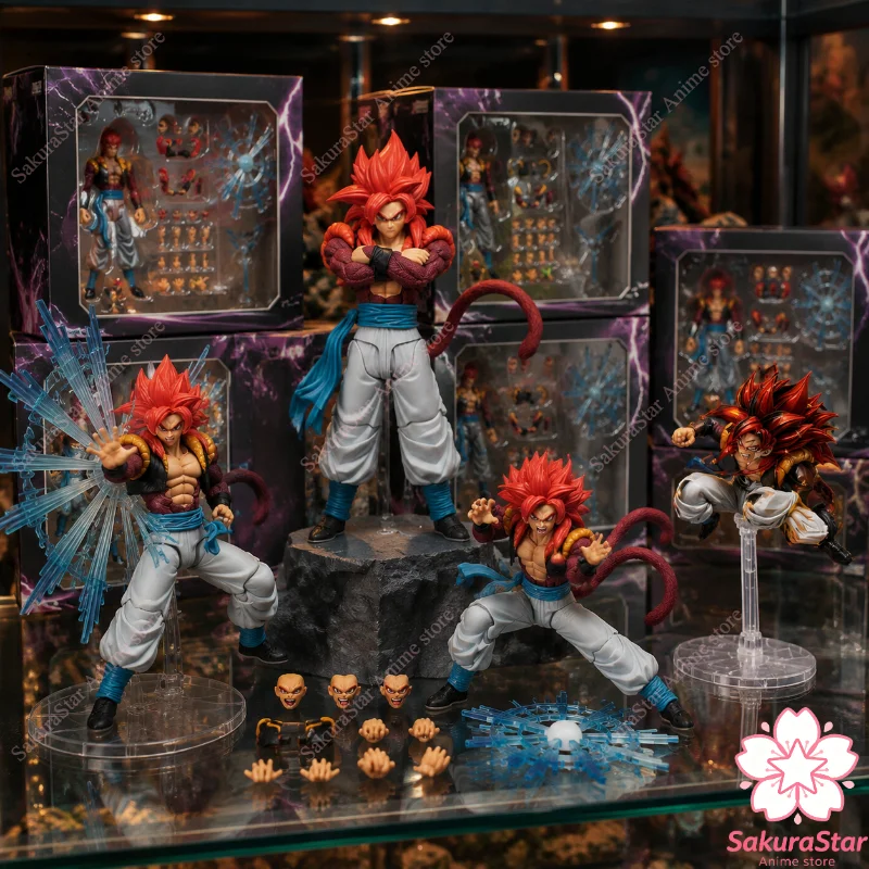 

【In Stock】New Kamione Tonsenarttoys Dragon Ball Super Saiyan 4 Gogeta Fusion Warriors SSJ4 1/12 Scale Movable Action Figure
