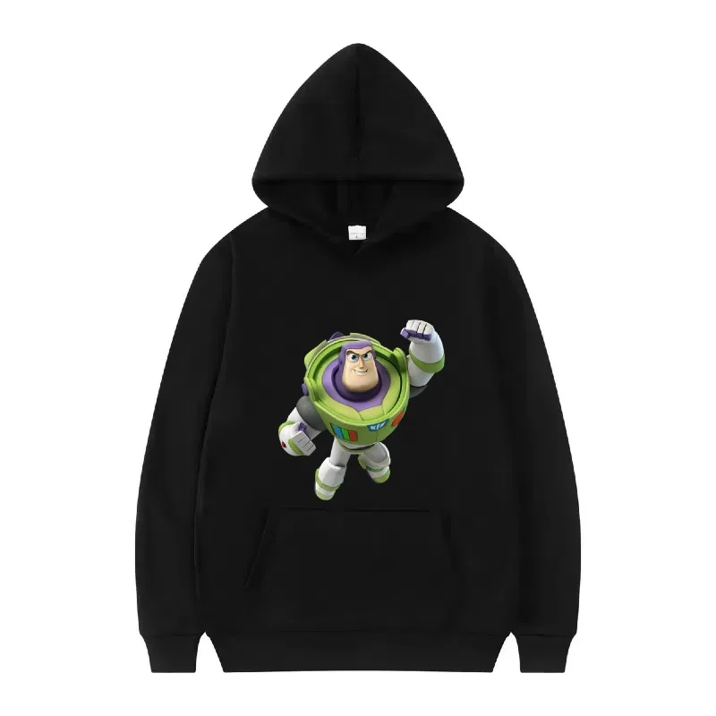 เสื้อฮู้ดดี้ลายทอยสตอรี่ของดิสนีย์ แฟชั่นผู้หญิง สไตล์สปอร์ต ทรงหลวม สีขาว เสื้อผ้าฤดูใบไม้ร่วง เสื้อพูลโอเวอร์ผู้หญิง ราคาถูก สไตล์ Y2K เสื้อฮู้ดดี้ผู้ชาย เสื้อสเวตเชิ้ต