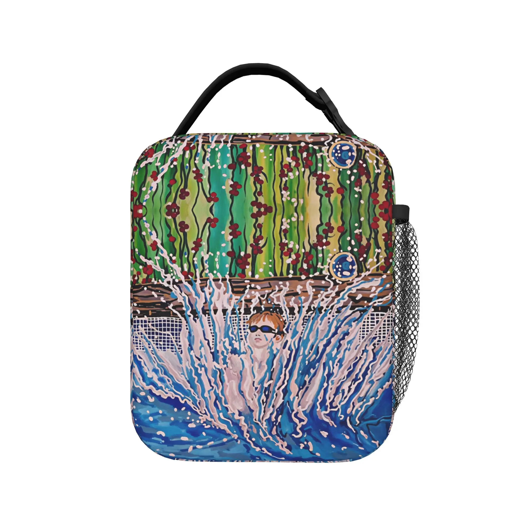 David Hockney Art   Crot Inside Poster Lunch Bag  Casual Lunch Box Outdoor Picnic Convenient Thermal Lunch Bags  Cooler Bag