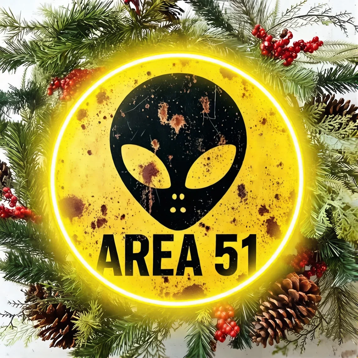 Vintage Area 51 Alien Neon Sig - огляд і ціна Retro Gaming Cafe
