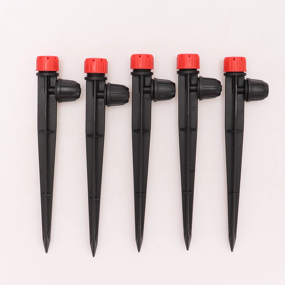 

50pcs 360° Scattering Sprinkler Watering Dripper Garden Farming Flower Lawn Irrigation Nozzle Locked Connect 1/4 Hose