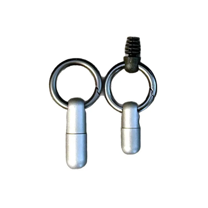 

Mini Quick Release Capsule EDC Titanium Alloy Unpacking Gadget Portable Outdoor Keychain