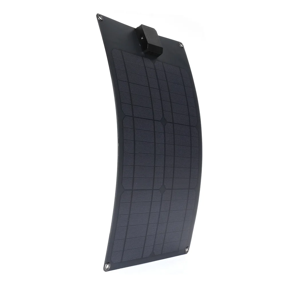 Placa solar portátil, Carregador USB ao ar livre para acampamento da bateria do telefone móvel, 5V, 18V, 50W, 12 V