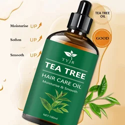 Tea tree essential oil for skin care, massage, shower, diffuser relaxing essential oil for face, body, nails, hair, eyelashes