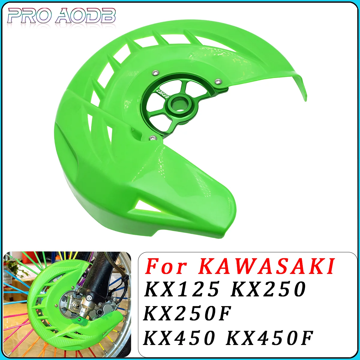 

Motorcycle For Kawasaki KX125 KX250 KXF250 KXF450 KLX450 KX 125 250 KXF 250 450 2006-2020 Front Brake Disc Guard Protector Cover