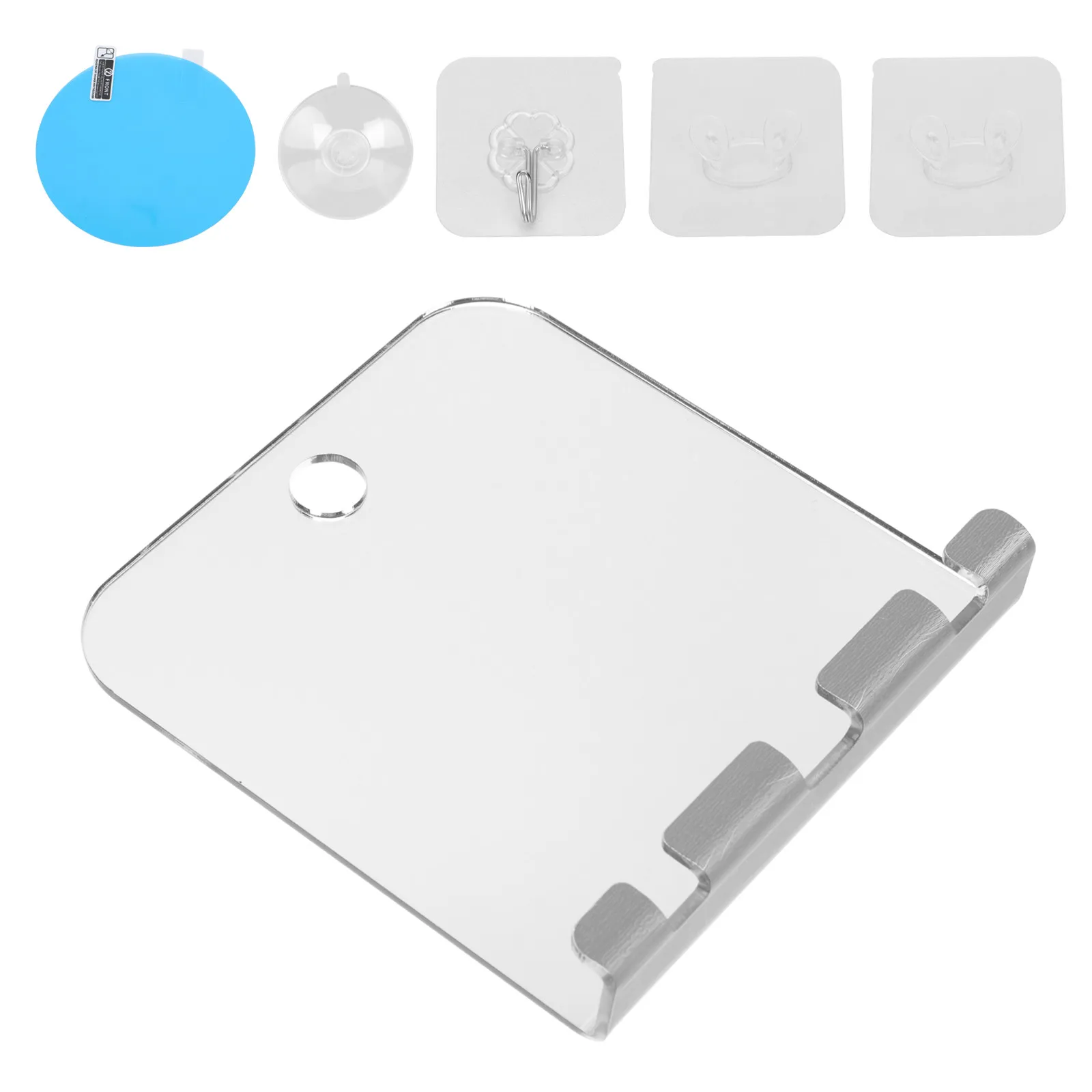 

Набор из 1-го акрилового зеркала для макияжа и бритья с защитой от запотевания, портативное, небьющееся, простое, для ванной, дома, офиса, путешествий