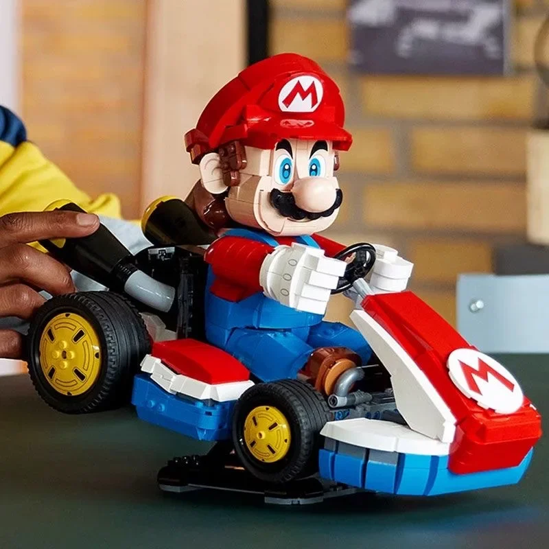 

MINISO Marioed 72037 Standard Kart Model Building Blocks Classic Game Racing Car Assembly Bricks Toys Home Decor Christmas Gift