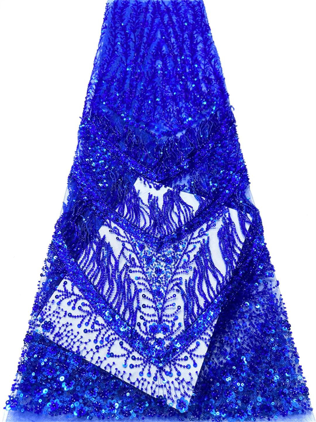 

3D кисточка, 5 ярдов, роскошная высококачественная кружевная ткань с бисером и тяжелыми блестками, модная французская тюлевая сетчатая кружевная ткань для свадьбы