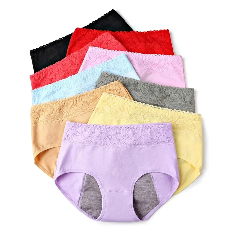 Pantalones fisiológicos para mujer, ropa interior Menstrual a prueba de fugas, bragas de período, algodón, salud, calzoncillos sin costuras en la