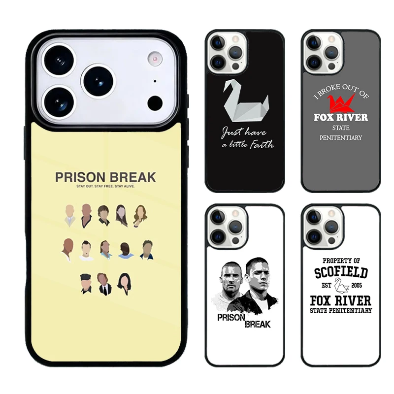 Capa para Celular da Série Prison Break Compatível com iPhone 17 16e 15 14 13 12 11 Pro Max