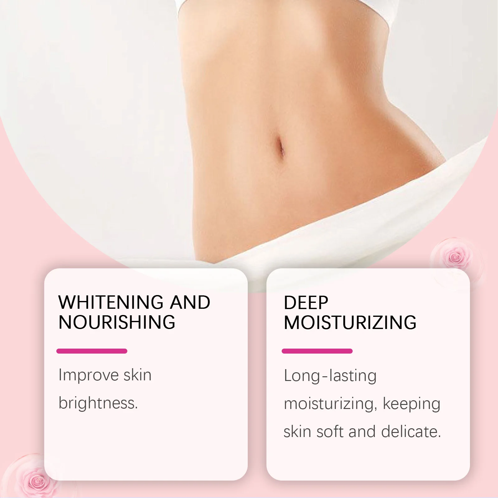 Rose Body Oil, Moisturizing,  Water Locking, Cleansing Daily Care Soothing Body Rose Oil