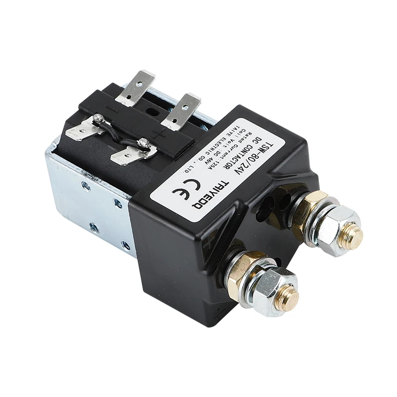 TSW-80 125A Normally Open Contacts DC Contactor for Electronic Control Systems 12V 24V 48V 60V 72V