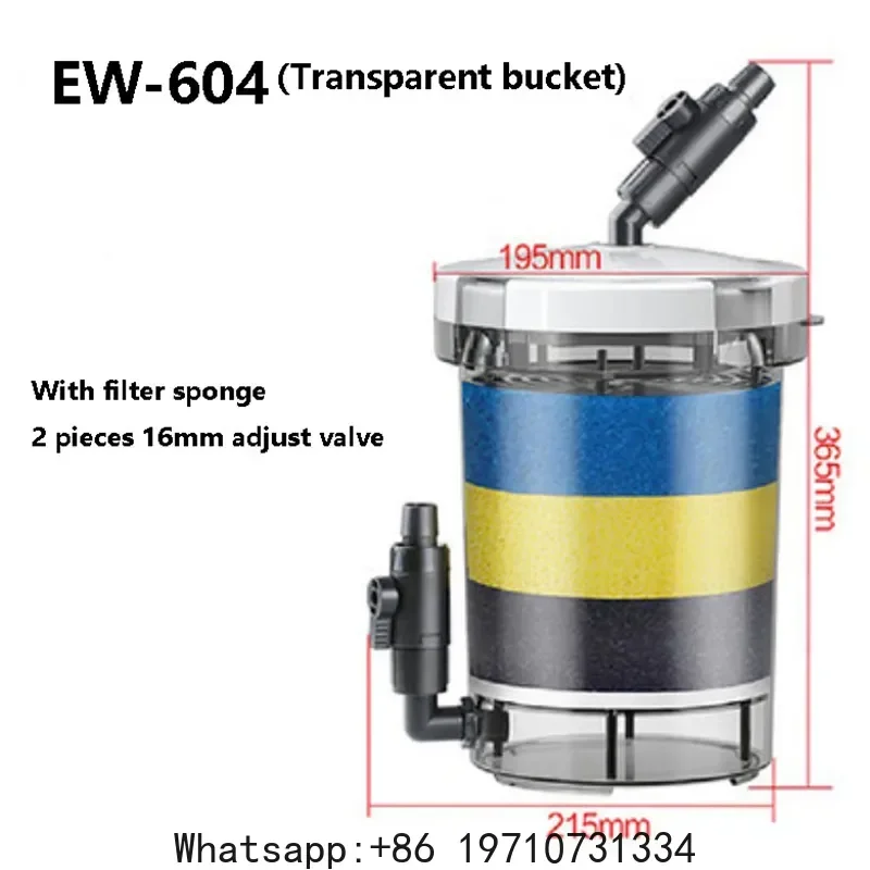 4 PCS Replacement Sponge Cartridge for 604/EW-604/HW-604 Aquarium External Pre-Filter Bucket