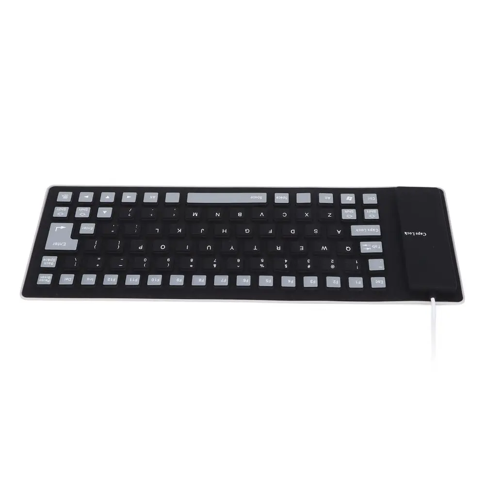85 Keys Silicone Keyboard Purple/Blue/Pink/Orange/Green/Pink Soft Comfortable Foldable Keyboard Waterproof Mute Typing