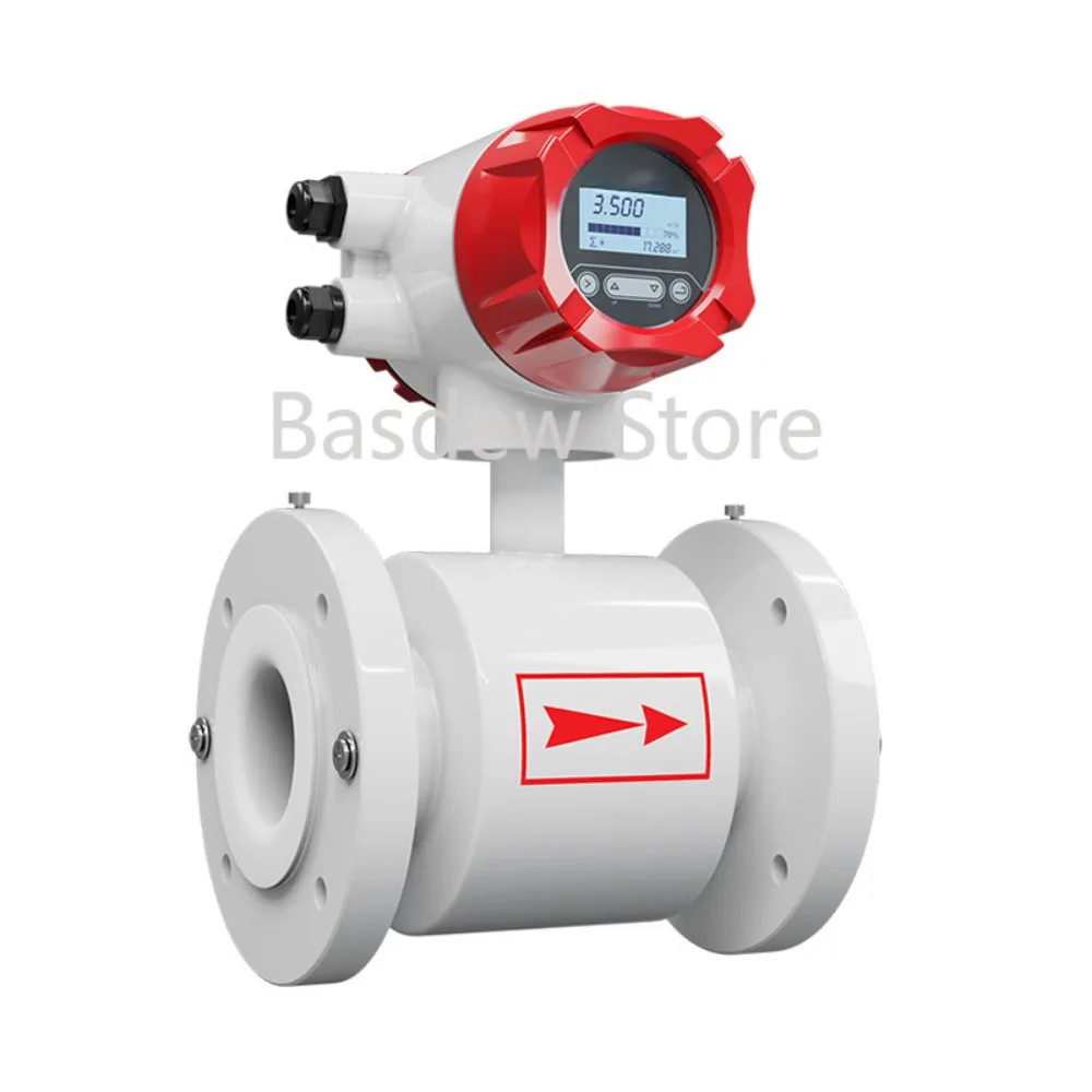 Electromagnetic Flowmeter Smart 485 Pulp Mud Electroplating Sewage Pipe Flowmeter Liquid Water