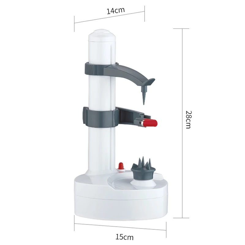 Imagem -06 - Descascador Espiral Elétrico de Frutas e Vegetais Fatiador a Bateria com Carregador Apple Slicer Ferramenta de Cozinha eu Plug Gadget 2023