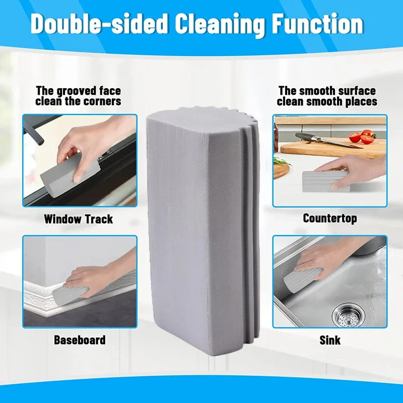 Multifunction Sponge Humedo Duster Double-sided Wet Cleaning Duster Sponge Cleaning Powder Home Auto Car Damp Clean Sponge Tools