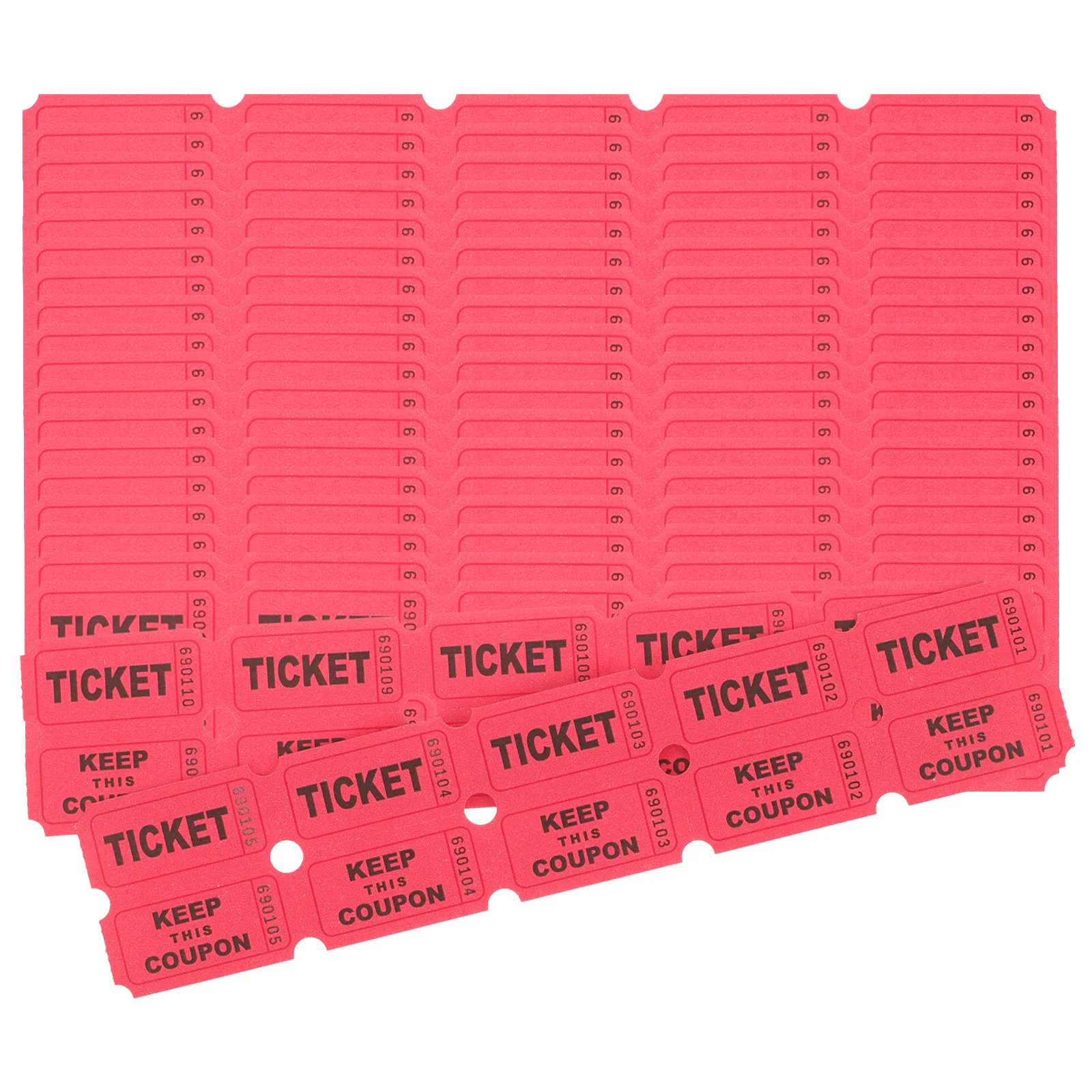 

100 Pcs Raffle Ticket Lottery Tickets Baby for Paper Carnival Decorations Party Supply