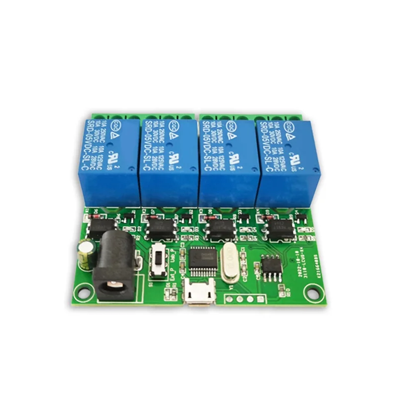 Moduł przekaźnikowy USB CABE-LCUS-4 4-kanałowy Inteligentny Przełącznik Sterujący Przekaźnik