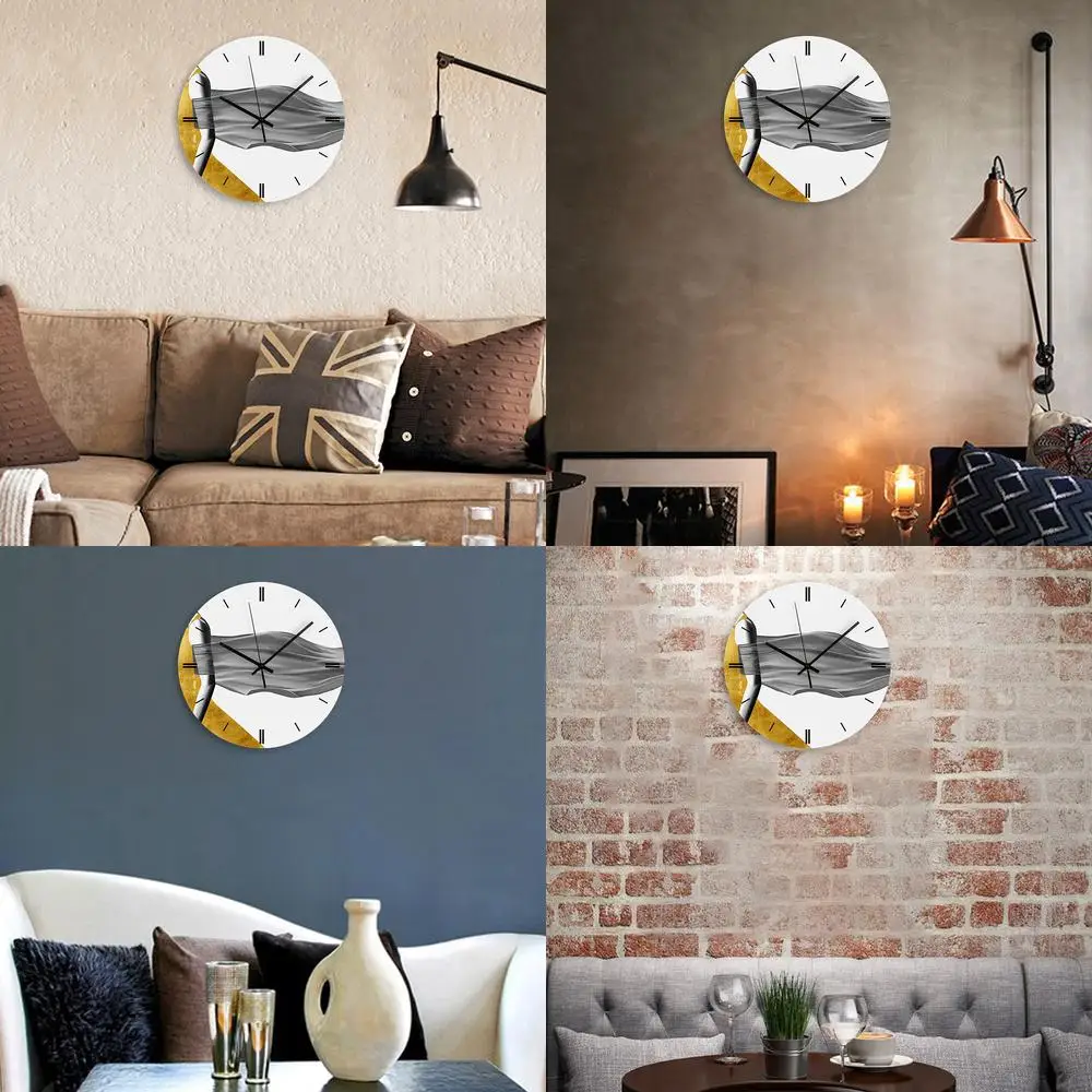 Amazon hot selling product flying scarf pattern retro creative fashion wall clock factory wholesale