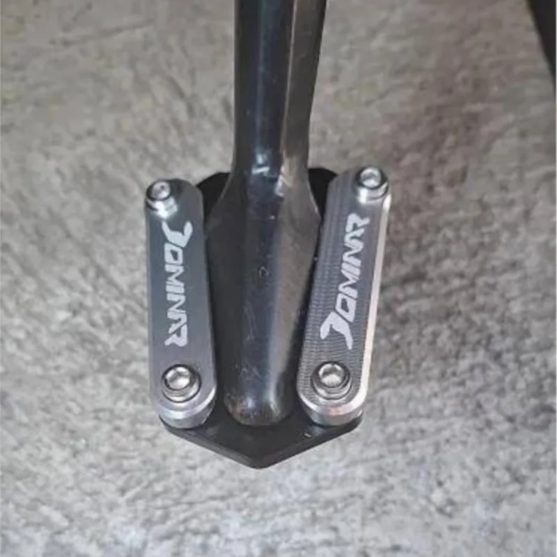 For BAJAJ DOMINAR 250 400 All YEARS Motorcycle Accessories Kickstand Extension Foot Side Stand Enlarger Pad Plate