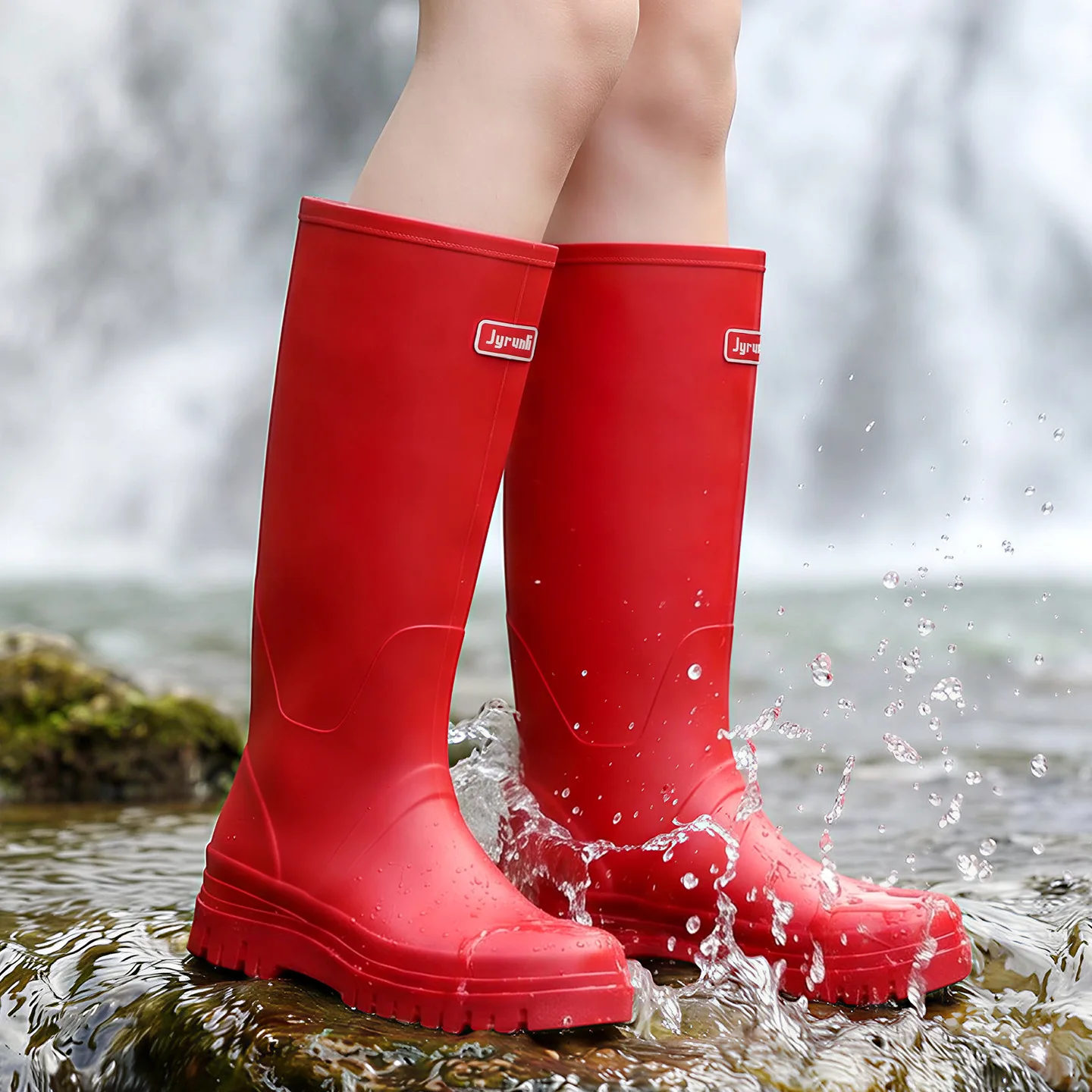 Women'S Fashion Hiking Boots - Yağmur Botları Kadınların Modaya Uygun ve
