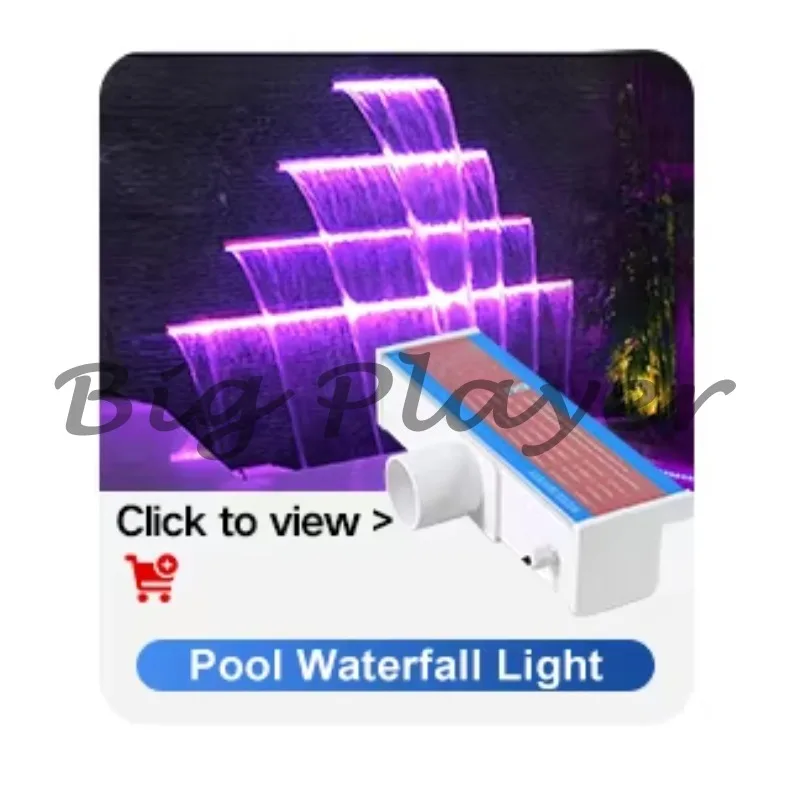 ديكور حديقة 12 فولت حوض سباحة من الفولاذ المقاوم للصدأ شلال شلال بركة Waterjet #6