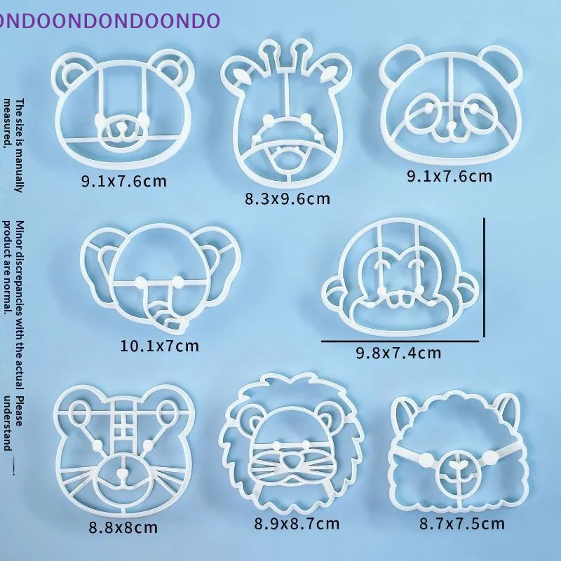 1 Pcs Animal Cookie Cutters Set 3D Cute Lion Tiger Giraffe Bear Baking Tools For Pastry Cake Pie Cupcakes Home Kitchen