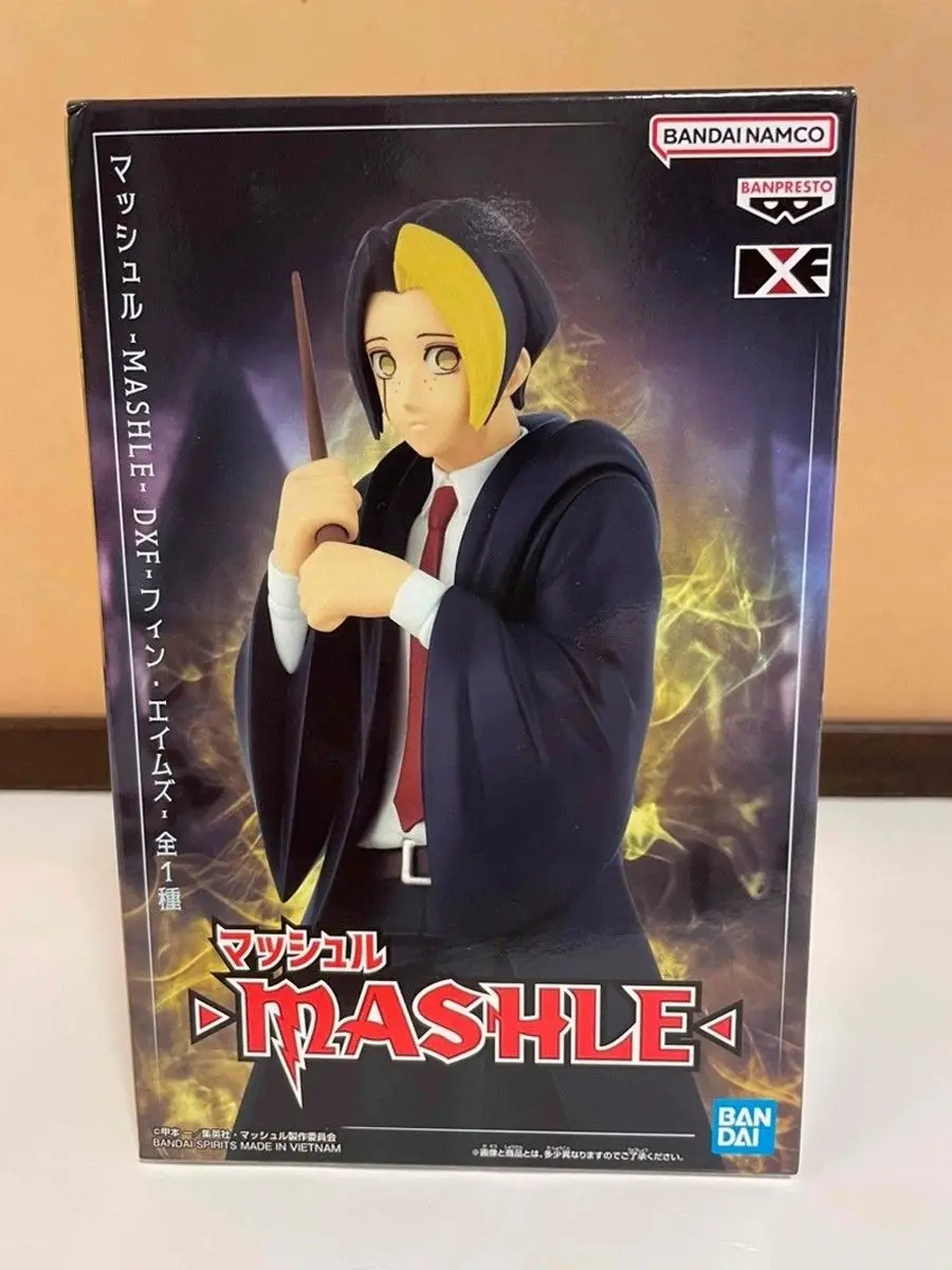 BANDAI-Figurine Magique Originale DXF Mashle en PVC, Statue de 17cm, Muscles, Lance, Couronne, Modèle Beurre, Jouets de Collection, Cadeaux du Nouvel An