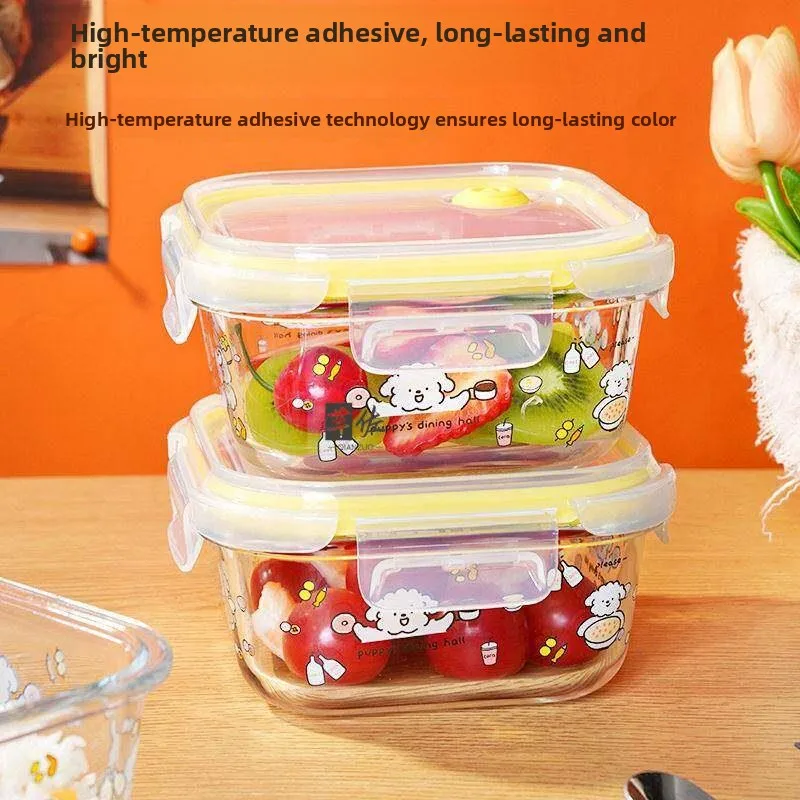 2026 New Glass Lunch Box Freshness Preservation Microwave Oven Refrigerator Special Heating Lunchbox with Rice for Office Wor... view 4