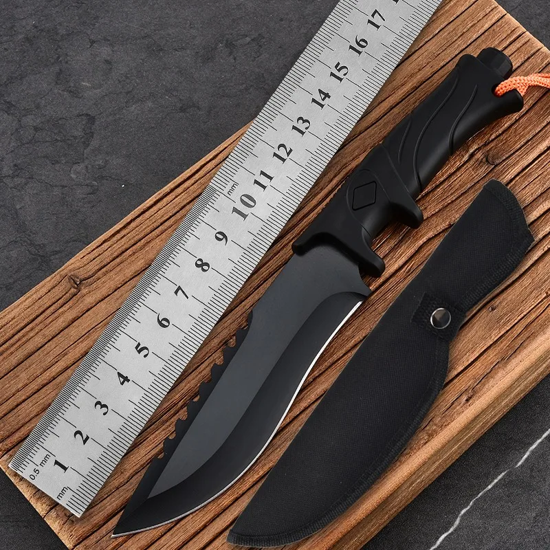 Outdoor Straight Knife, High Hardness And Thickened, Portable Survival Meat Knife, Sharp Fishing Knife For Camping And Fishing image 2