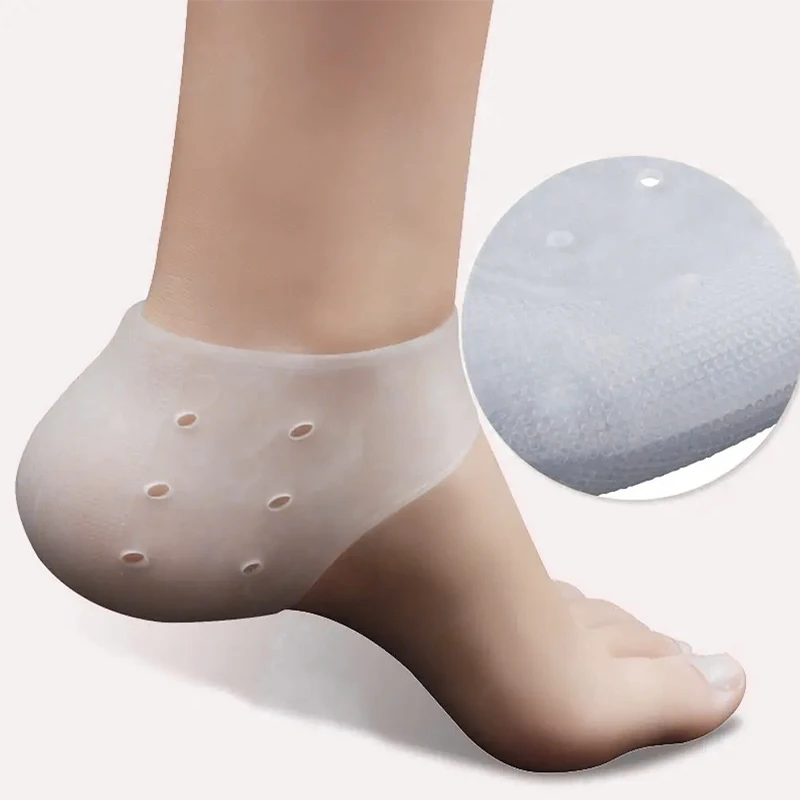 Calcetines de silicona para el cuidado de los pies, Gel antigrietas secas, Protector de eliminación de piel muerta, alivio del dolor, herramientas hidratantes exfoliantes