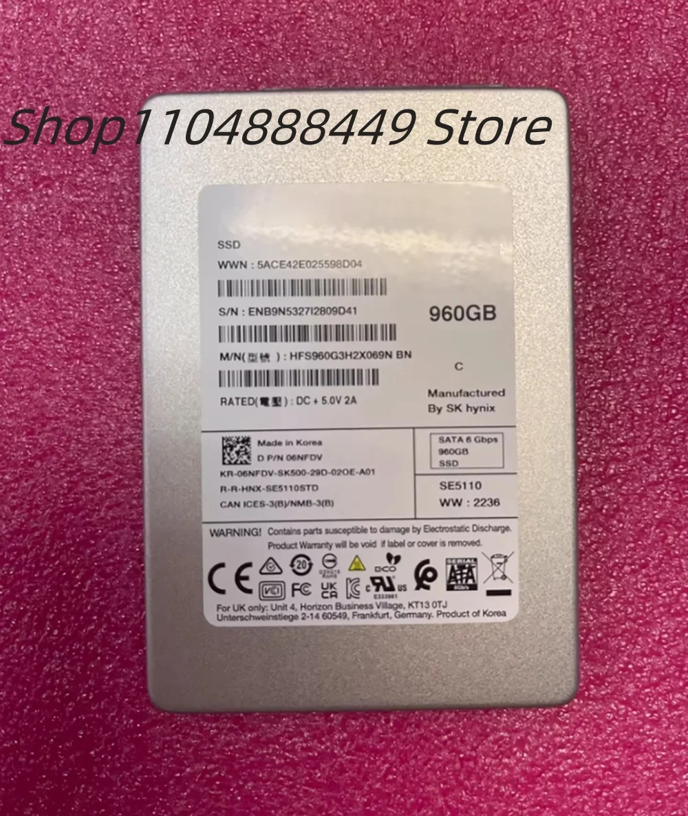 

ДЛЯ DELLEMC 960G 06NFDV HFS960G3H2X069N BN, есть время использования
