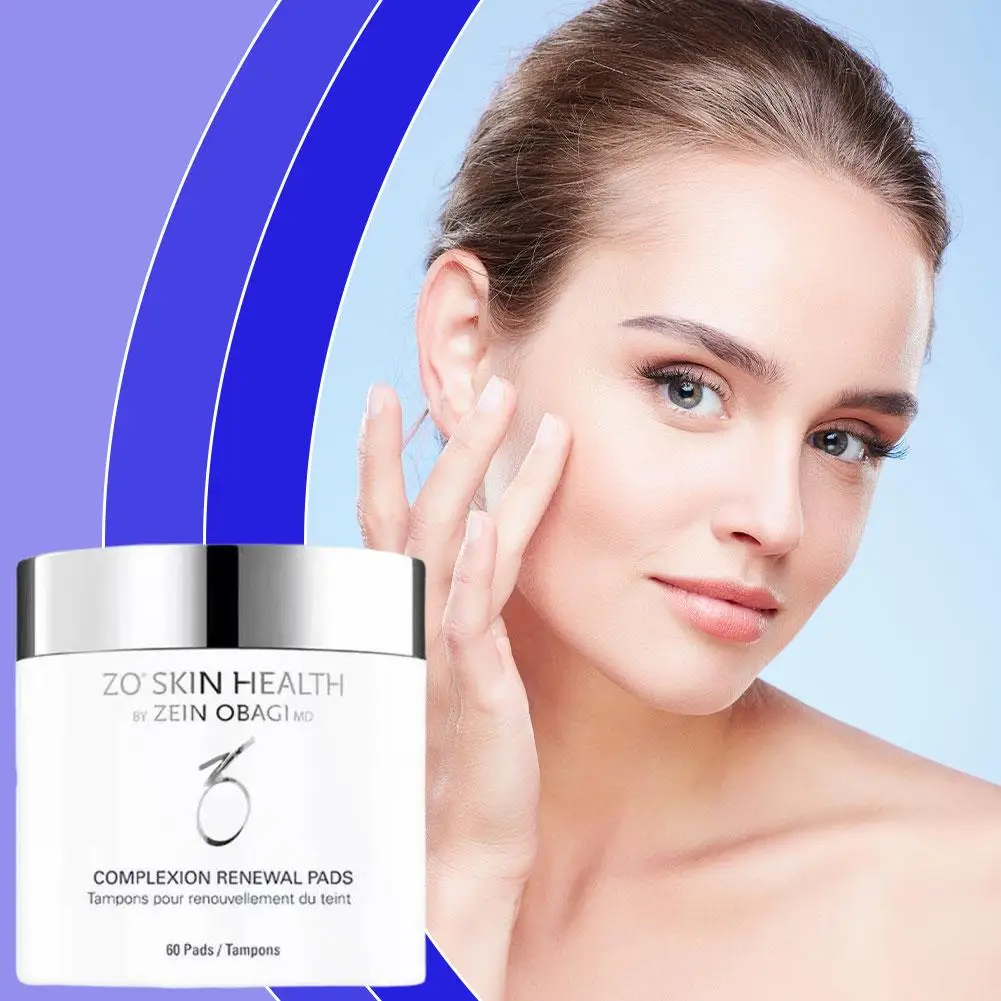60 cleansing cotton pads, salicylic acid, make-up remover, skin beautifying and skin tone rejuvenating cotton pads