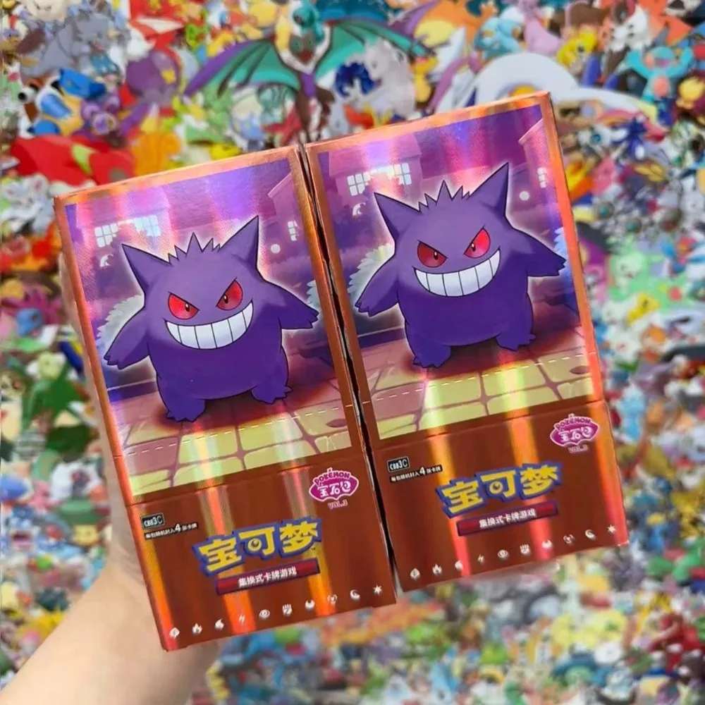 100% original pokemon gem pacote vol1 2 3 cartões escarlate e violeta simplificado chinês ptcg negociação anime cartão brinquedo presentes colecionáveis