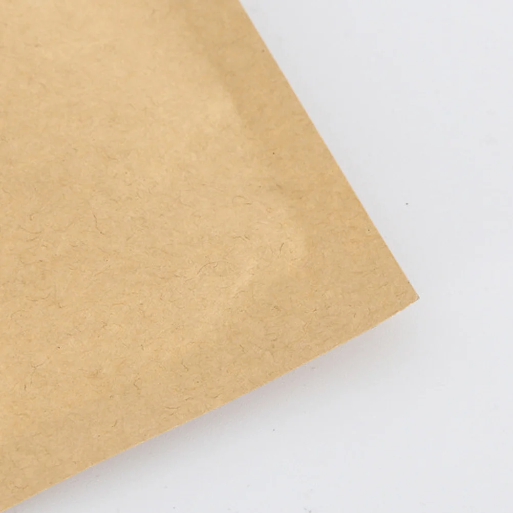 

50Pcs Kraft Paper Pouch Bag Aluminum Foil Liner Moisture-Proof Zipper Sealed 8x11cm Reusable Waterproof U-Notch Design for Home