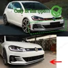 TCR スタイル Vw ゴルフ 7.5 MK 7.5 GTI 2017 2018 2019 2020 グロスブラック車のフロントバンパースプリッターリップカバーガードボディキットチューニング 2