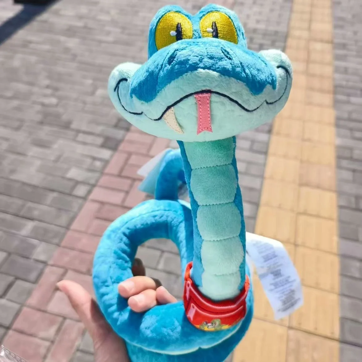 Zupełnie nowa pluszowa zabawka Zootopia Gary Snake, wzór niebieskiego węża, 50 cm, idealna do kolekcjonowania i na prezent