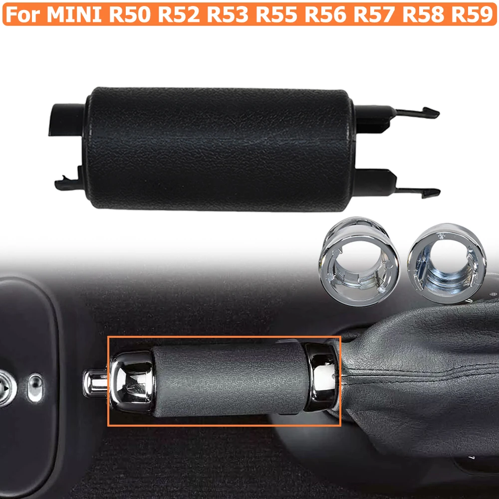 34406774436 Car Handbrake Handle Grip Black Chrome For MINI R50 R52 R53 R55 R56 R57 R58 R59