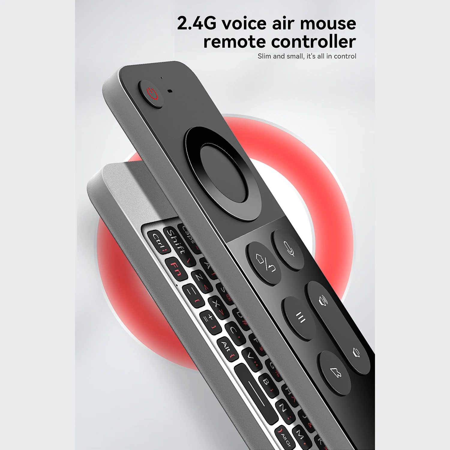 Kebidumei 2.4G Wireless Voice Air Mouse telecomando Mini tastiera per casa intelligente interruttore remoto TV Video per Android Win MAC