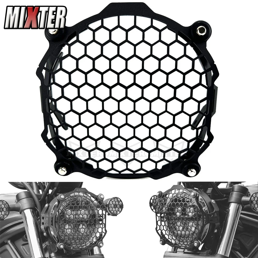 Motorcycle Accossories Front Headlight Grille Lamp Guard Cover Net Protector Fits For HONDA CL500 2023 2024 cl500 2023 2024